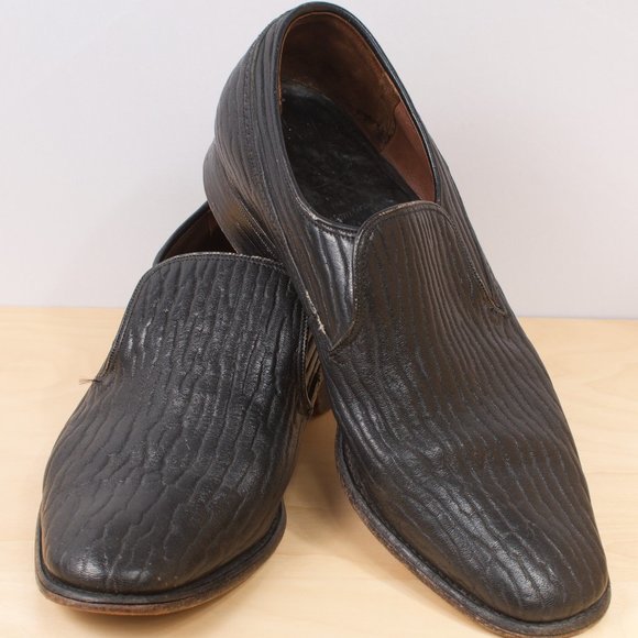 [SOLD] VTG Church's Men's Seal Loafer 7.5UK/8.5US Black 🇬🇧 Made in England - Picture 1 of 8